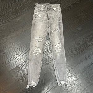 American Eagle high rise stretch skinny jeans size 0 NWOT
